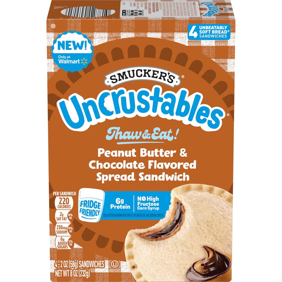 Peanut Butter & Chocolate Flavored Spread Sandwich | Uncrustables®